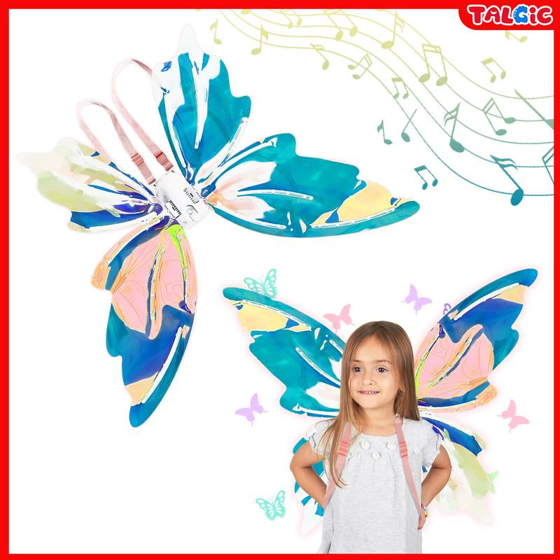 [4 Colors] Glowing Butterfly Wings for Ages 3-8 Year Years Girls