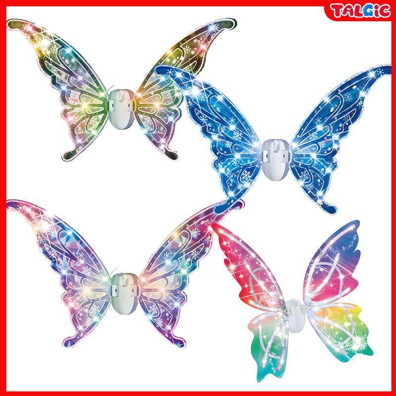 [4 Colors] Glowing Butterfly Wings for Ages 3-8 Year Years Girls